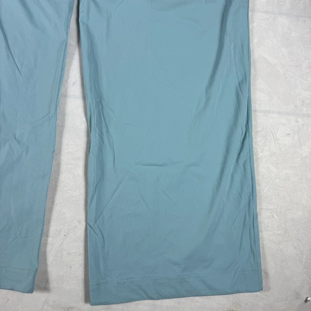 NWT Nike Dri-Fit Bliss Womens Trouser Pants Light Blue Pleated‎ Wide Leg Size XL